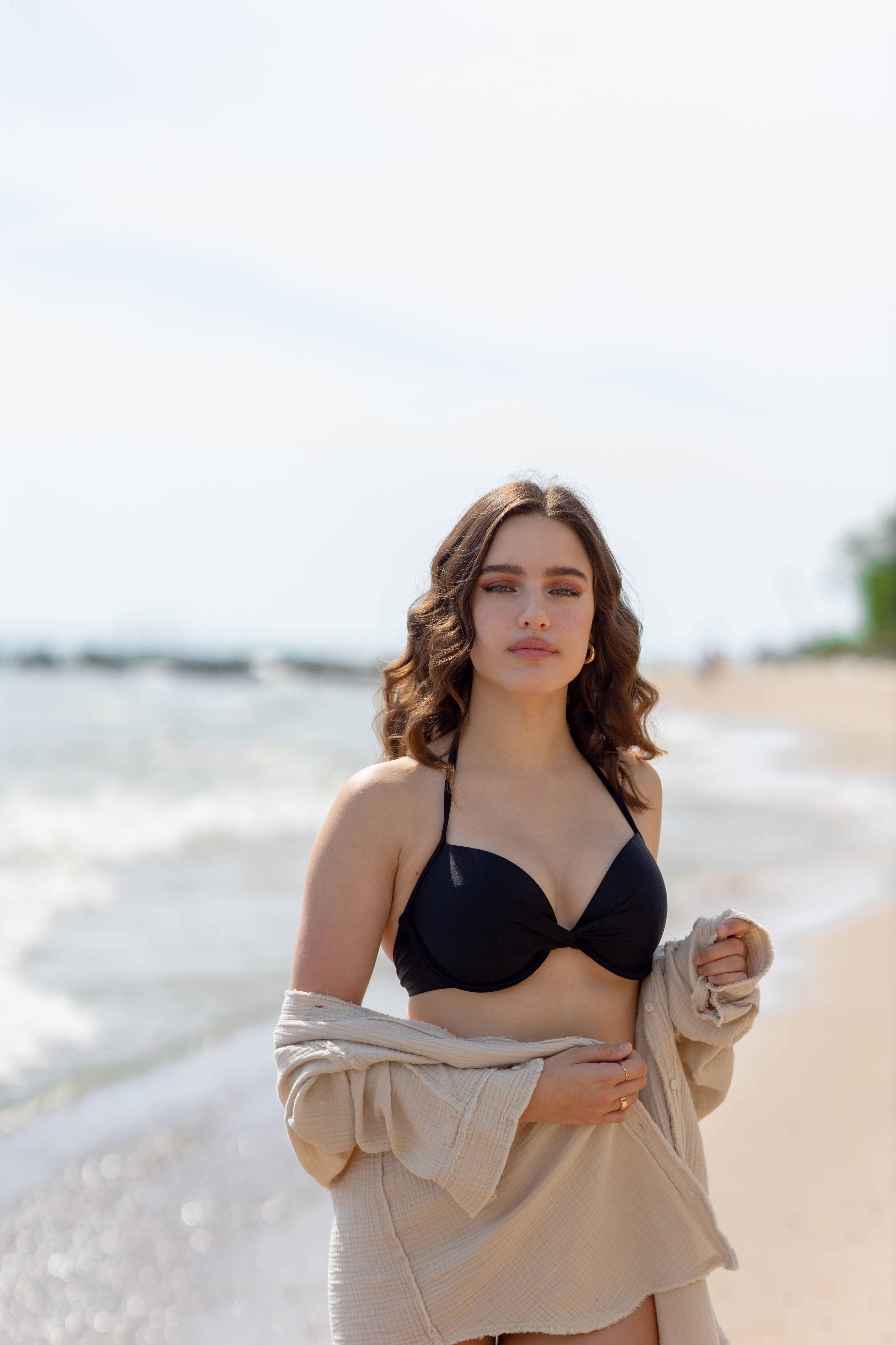 Aesthetic shorline Model Photoshoot