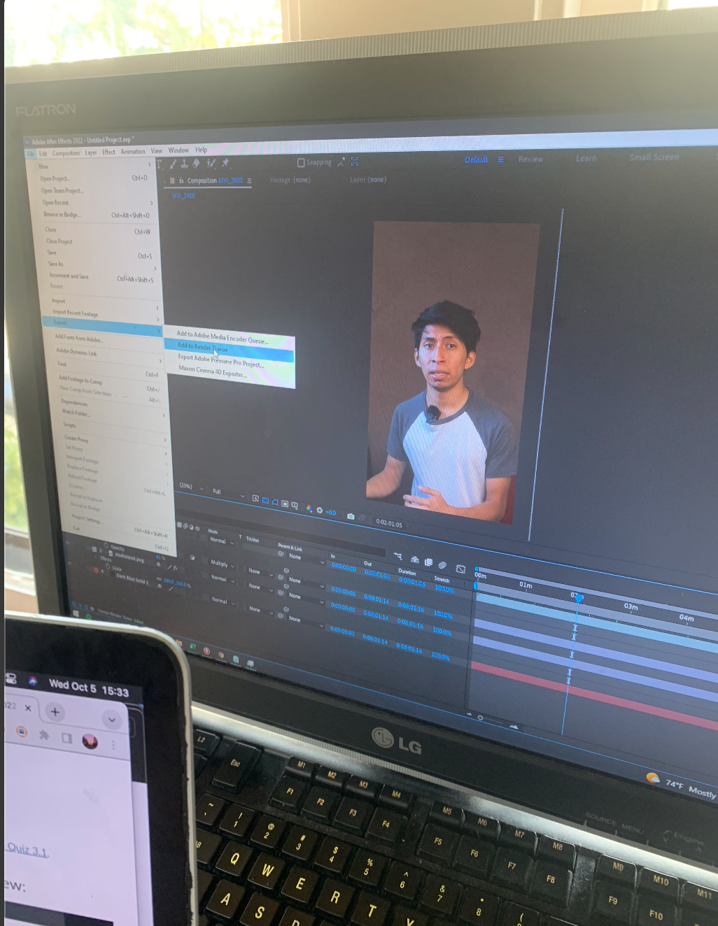 Behind the scenes photography