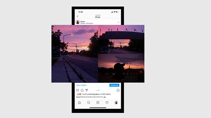 Instagram carosull sunset