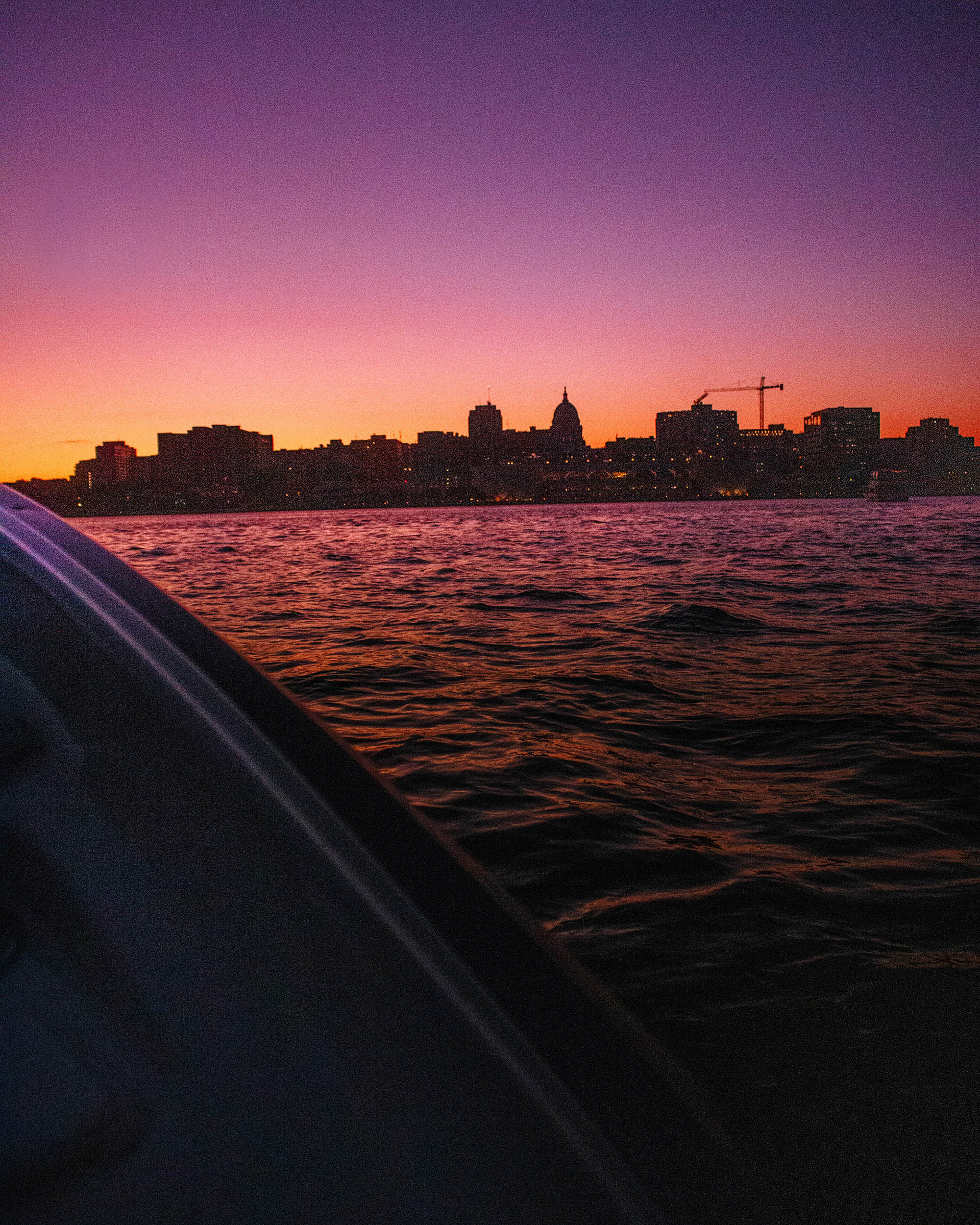 Madison Wisconsin Lake View Sunset