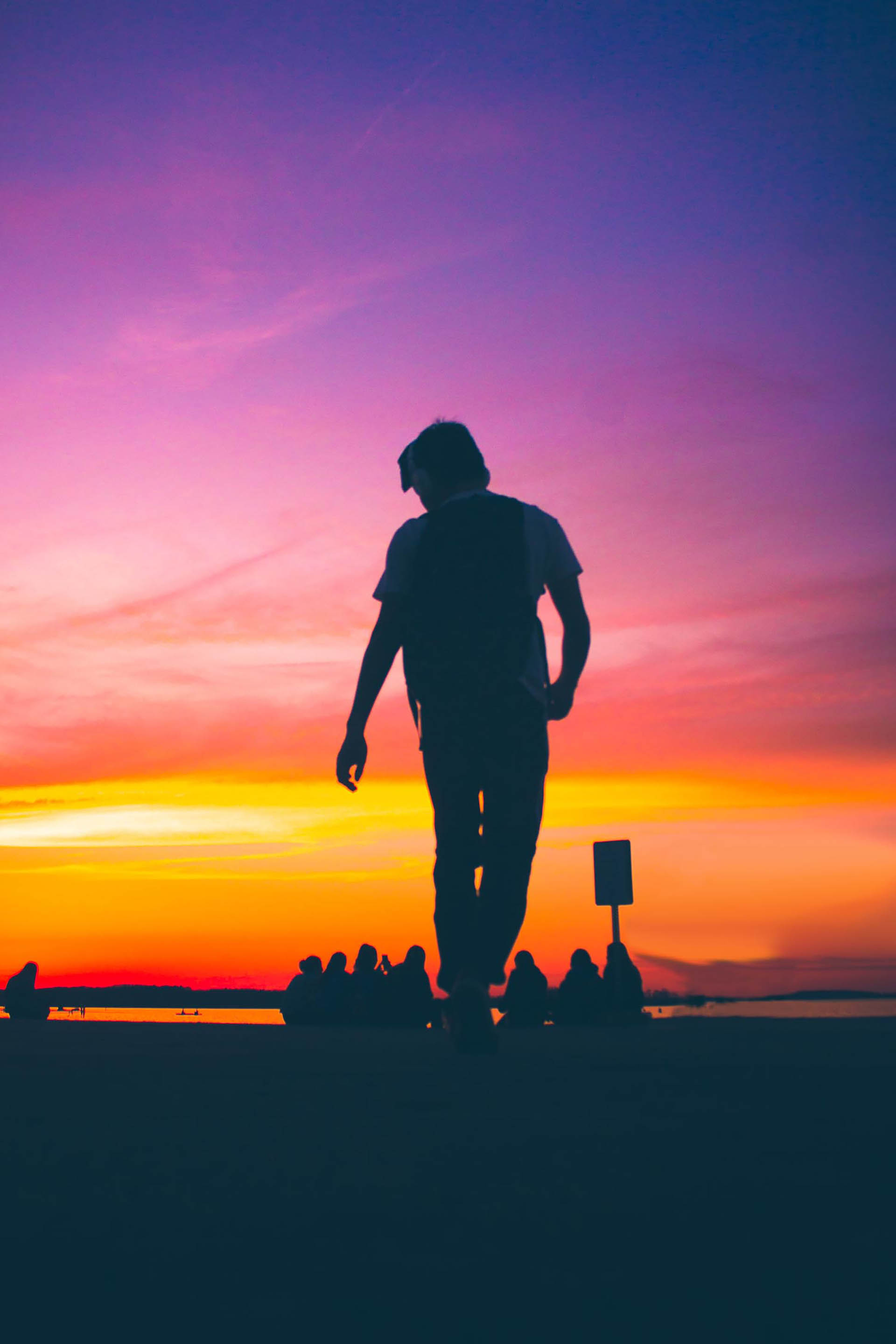 Golden color scheme on an urban landscape.