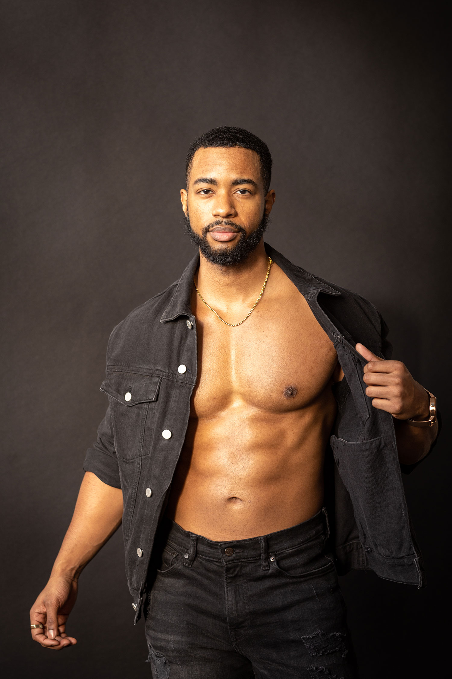 Male posing photoshoot