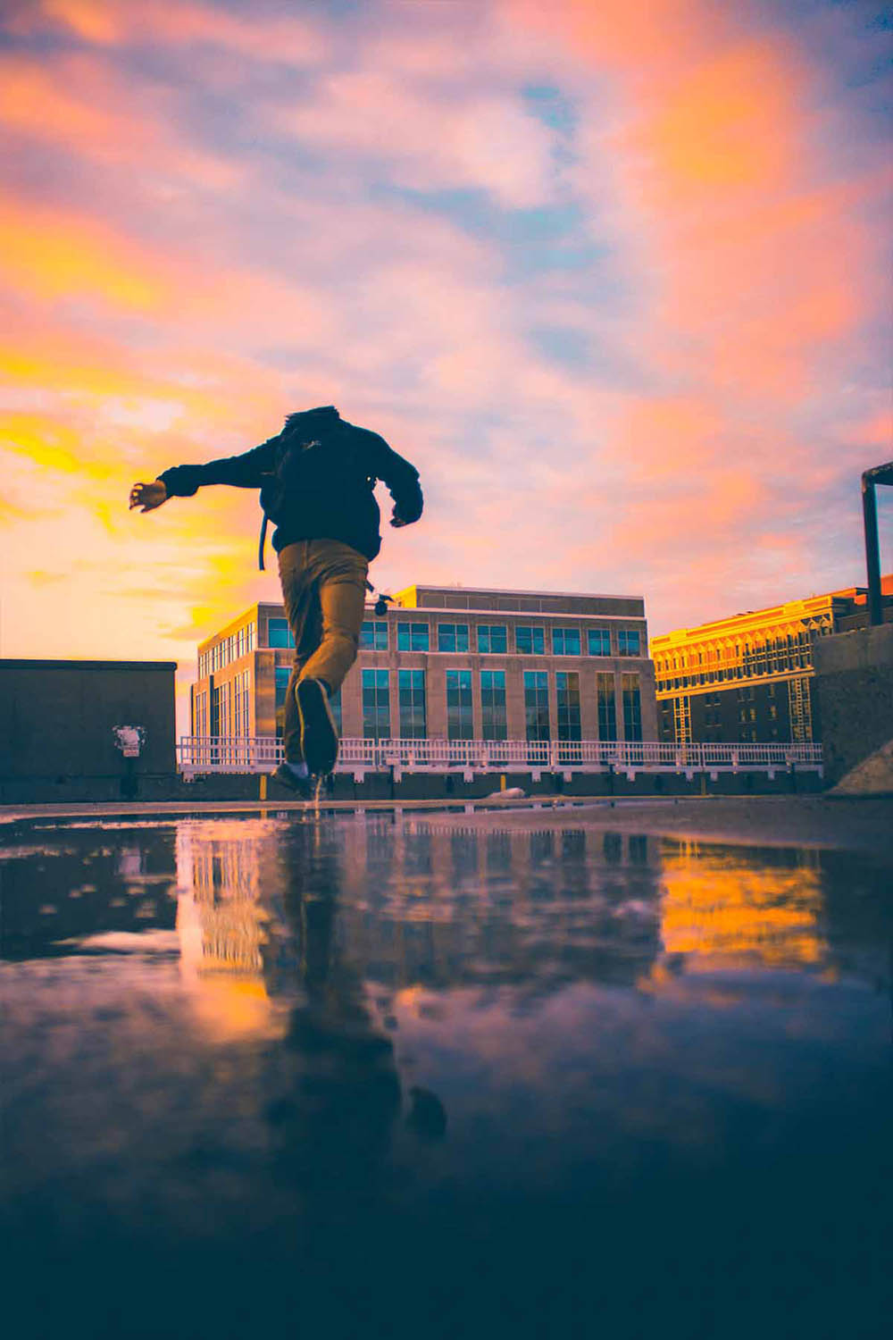 ijyoyo jumping over sunset madison wisconsin