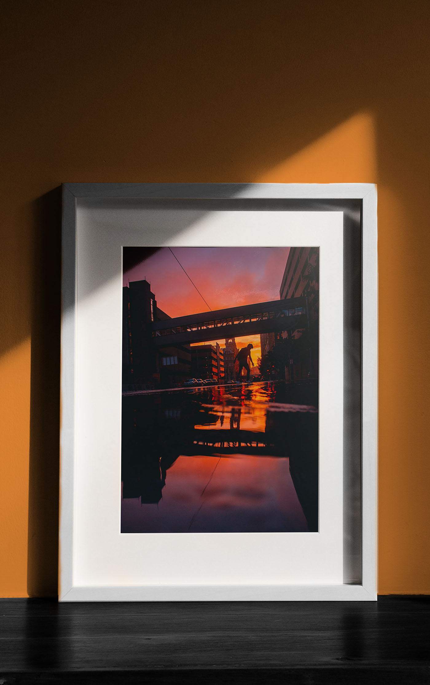 Ijyoyo jumping over a puddle