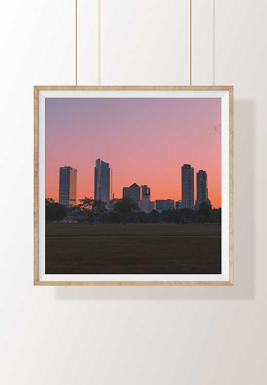 Sunset Skyline | Wall Décor | Wall Décor for Living rooms | 24x36 wall art print | Canvas Wall Art