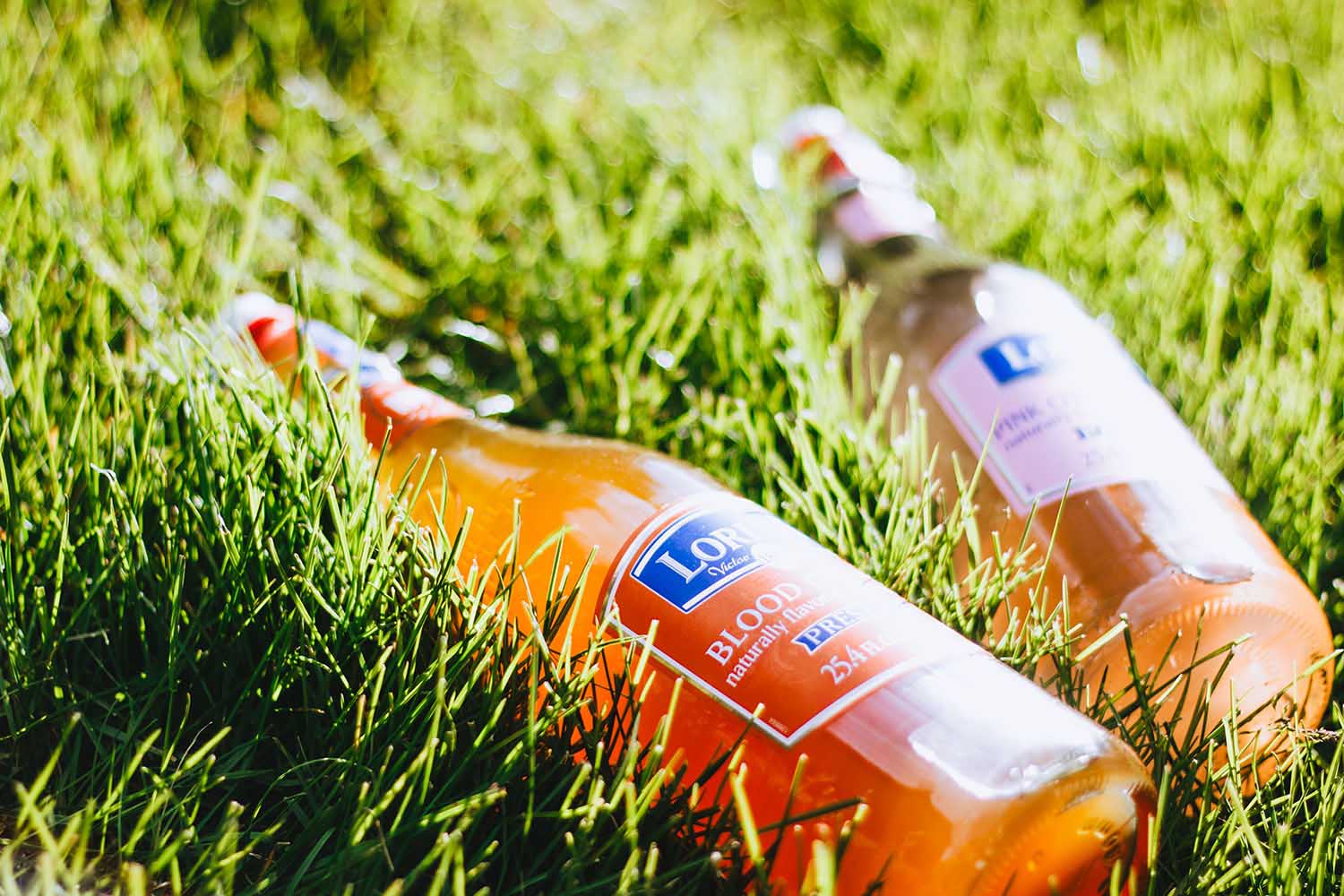 Lorina Sparkling soda on the ground